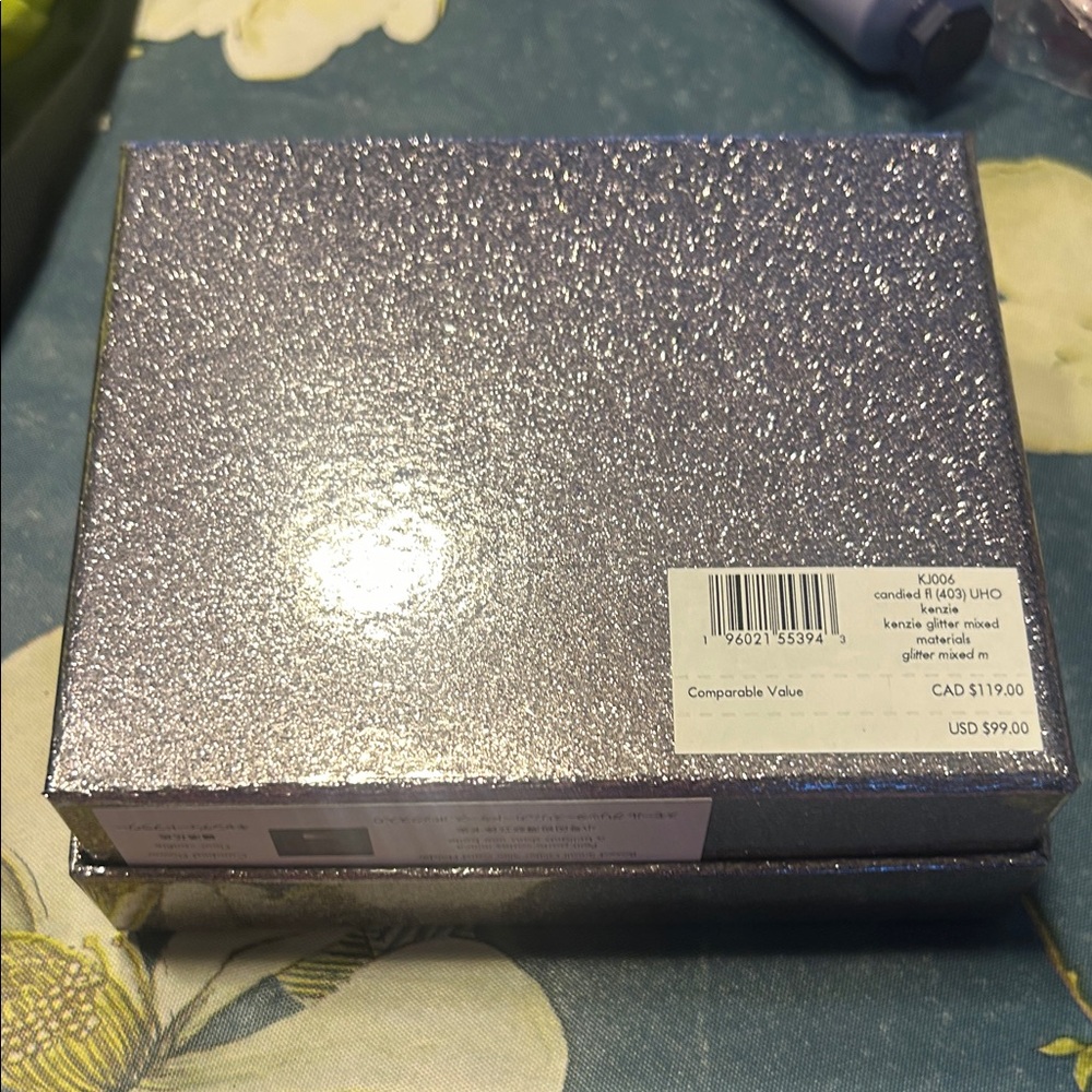 Kate Spade Silver Glitter Card Holder - Picture 3 of 3